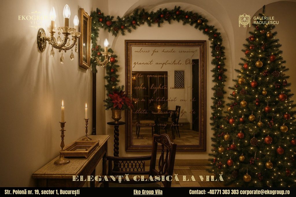 Decoratiuni de Craciun in stil interbelic: Eleganta nobiliara dezvaluita de Eko Group Vila